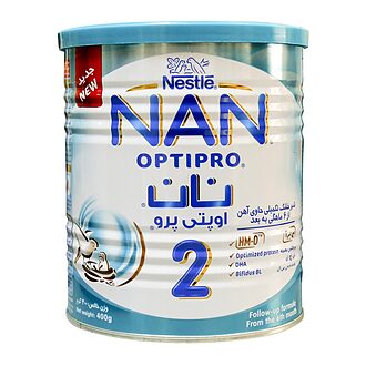 شیر خشک نان 2 نستله اوپتی پرو مناسب 6 تا 12 ماهگی 400 گرم