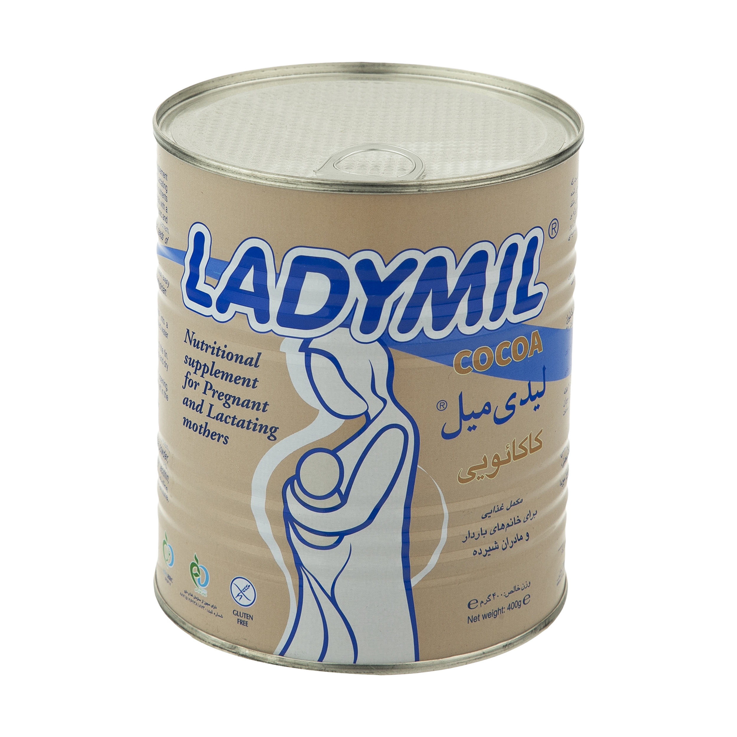 مکمل غذایی مادران باردار و شیرده لیدی میل با طعم کاکائو