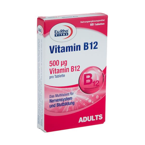 قرص ویتامین B12 یوروویتال بسته 60 عددی