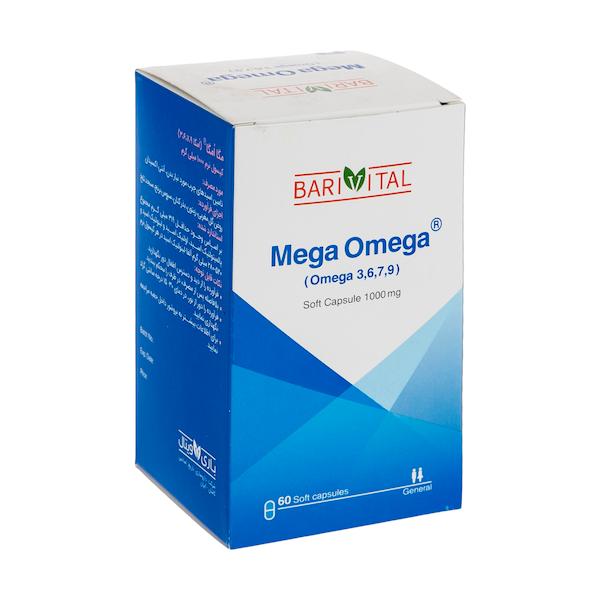 کپسول امگا 1000 میلی گرمی باریویتال بسته 60 عددی