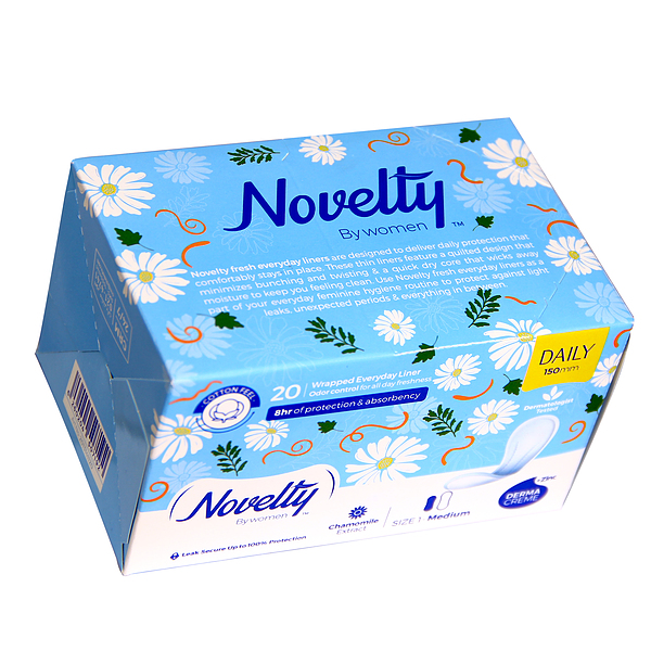 پد بهداشتی ناولتی مدل CHAMOMILE EXTRACT بسته 20 عددی