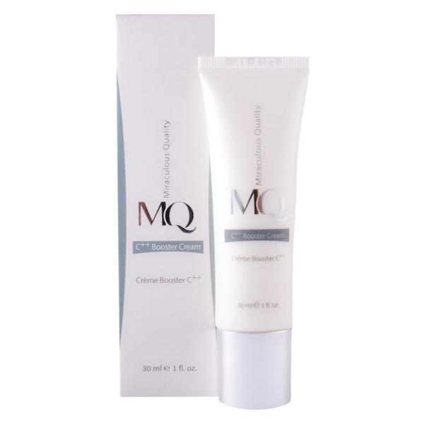 کرم بوستر ضد چروک و روشن کننده ویتامین ث ام کیو مدل c++ Booster حجم 30 میلی لیتر