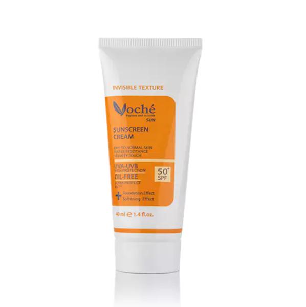 کرم ضد آفتاب بی رنگ برای پوست های خشک و معمولی وچه SPF50 حجم 40 میلی لیتر
