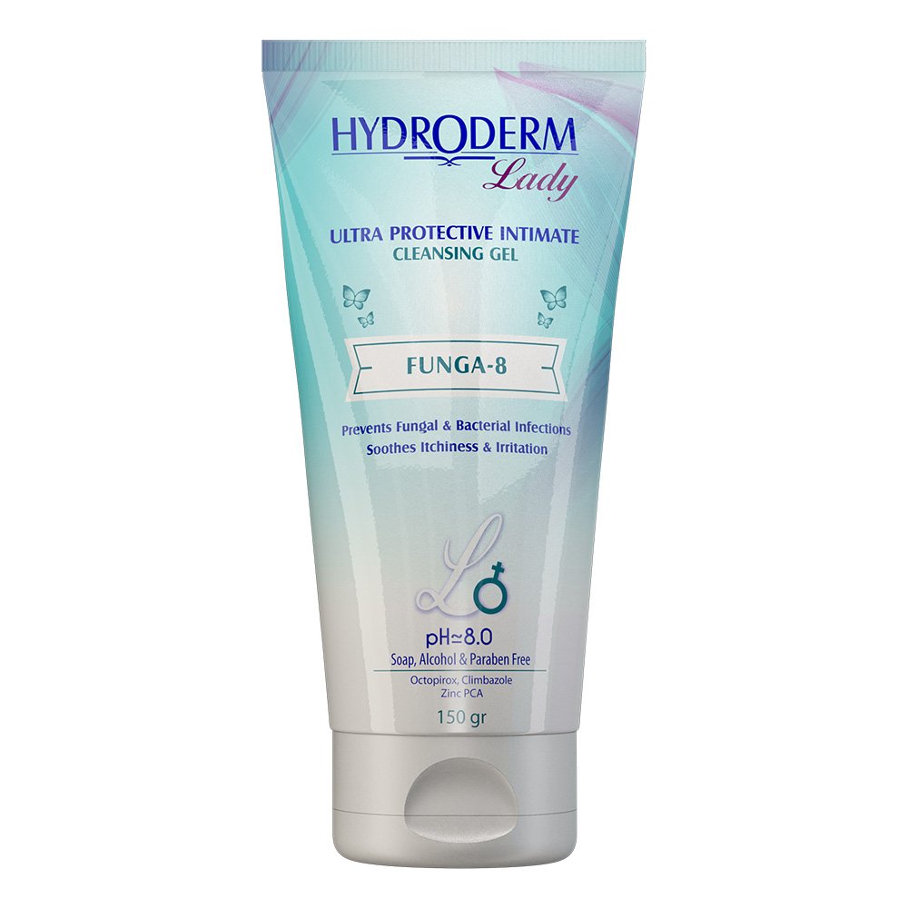ژل بهداشتی بانوان هیدرودرم التیام بخش مدل FUNGA-8 وزن 150 گرم