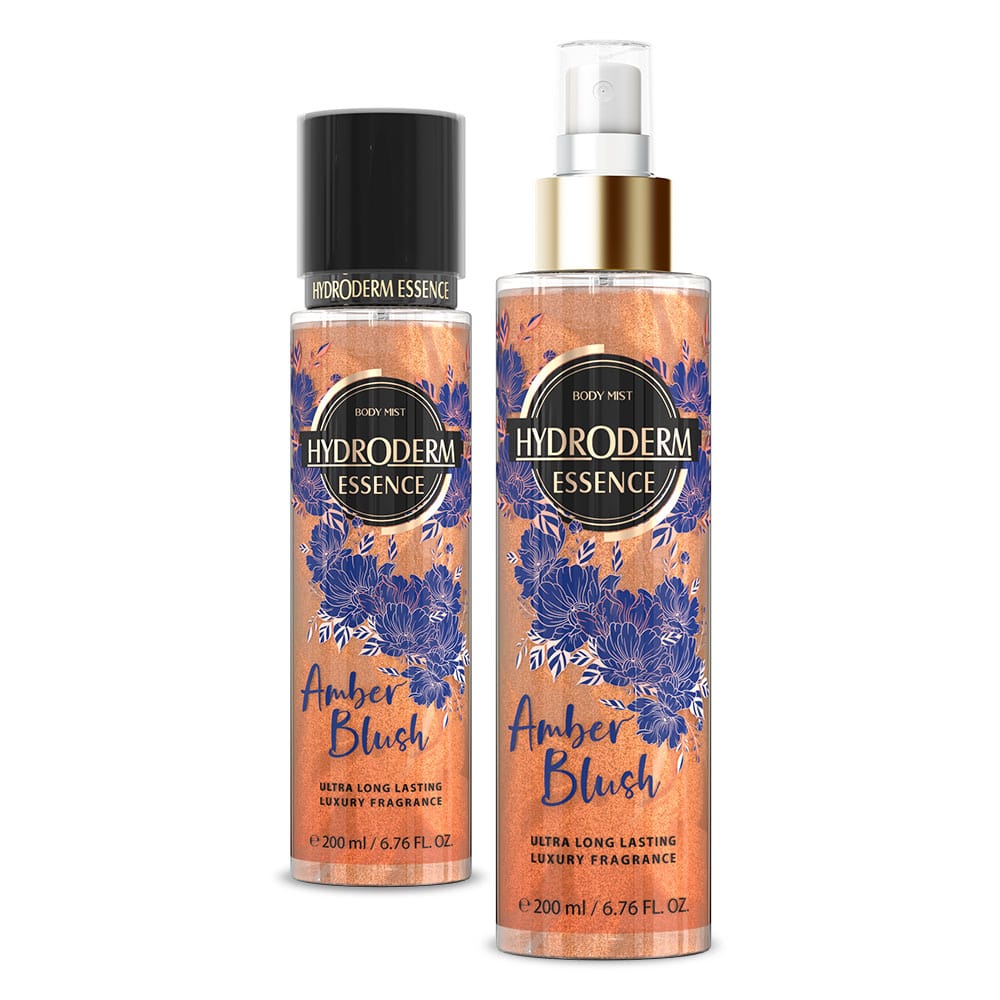 بادی اسپلش (عطر بدن) زنانه هیدرودرم اکلیلی مدل Amber Blush حجم 200 میلی لیتر