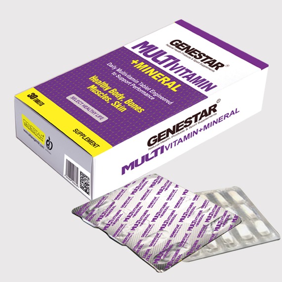 مولتی ویتامین + مینرال ژن استار 30 عددی