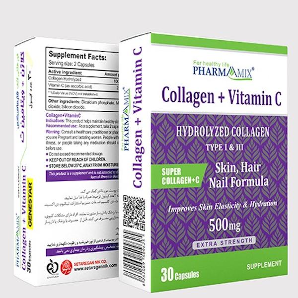 کپسول کلاژن و ویتامین C فارمامیکس 30 عدد