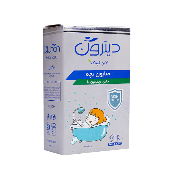 صابون کودک دیترون حاوی ویتامین E وزن 110 گرم
