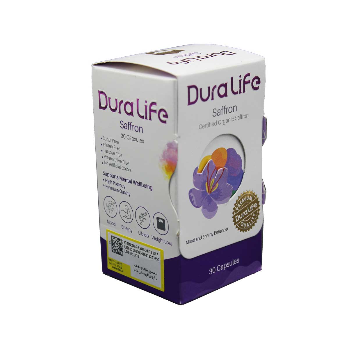 کپسول سافرون دورالایف فاران شیمی بسته 30 عددی