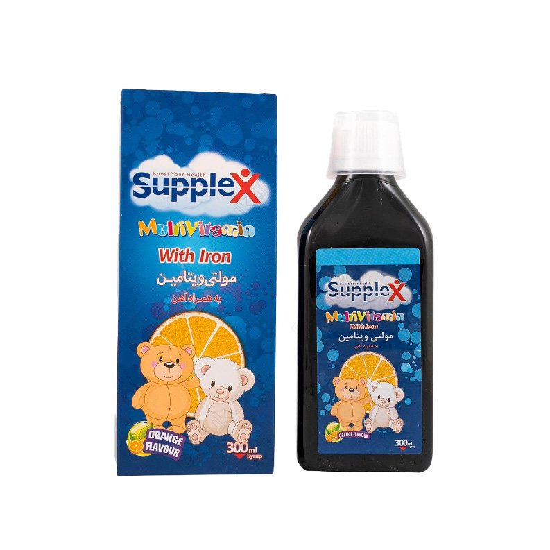 مولتی ویتامین با اهن ساپلکس حجم 300 میلی لیتر