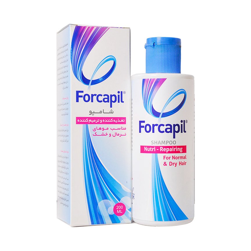 شامپو مناسب موهای خشک و نرمال فورکاپیل حجم 200 میلی لیتر