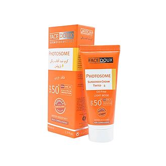 کرم ضد آفتاب فتوزوم SPF50 رنگ بژ روشن فیس دوکس