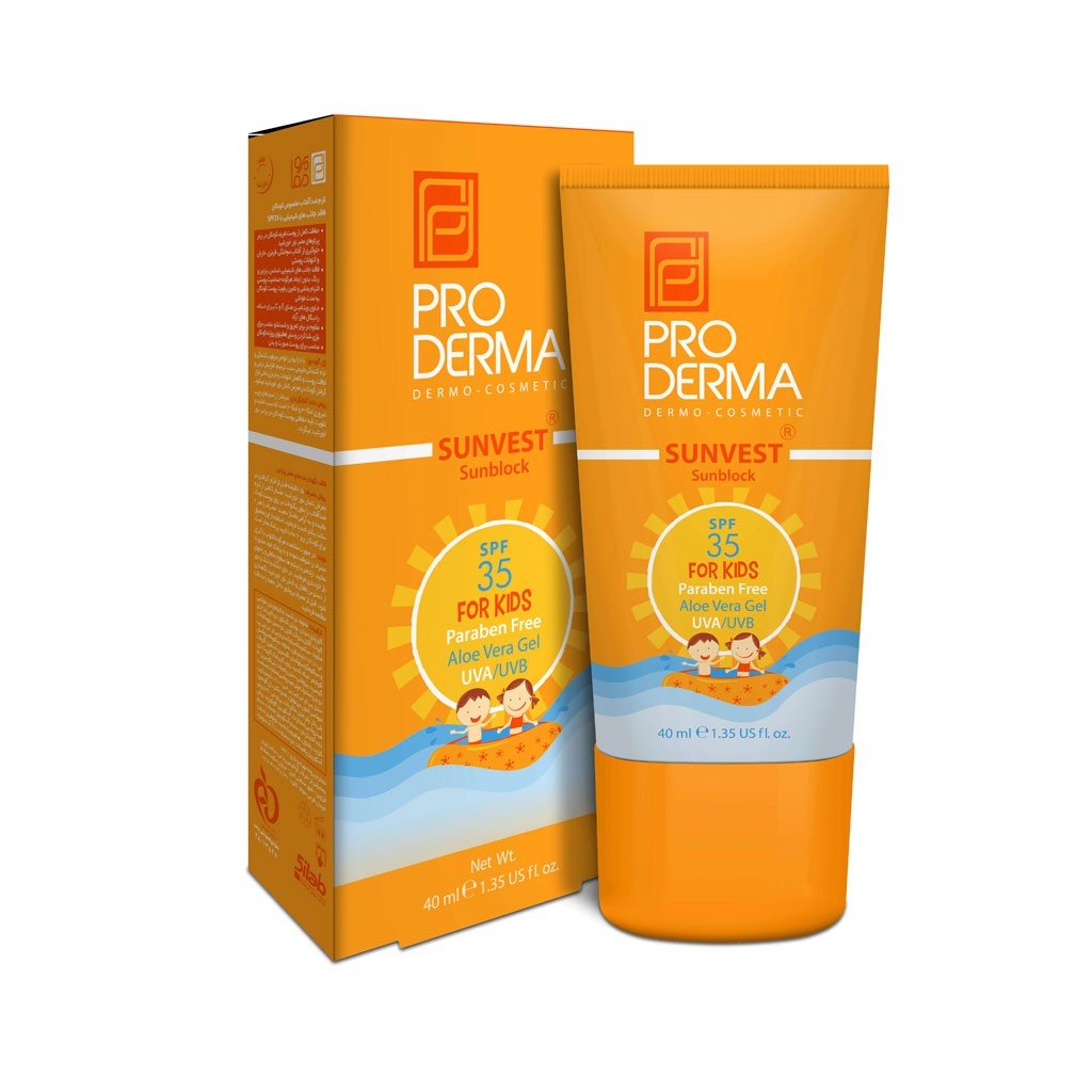 ضد آفتاب مخصوص کودکان SPF35 پرودرما