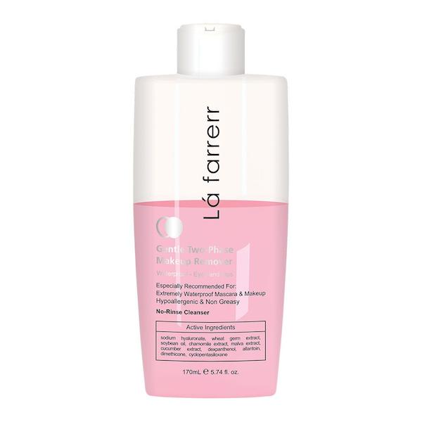 محلول دو فاز پاک کننده آرایش مناسب چشم و لب لافارر