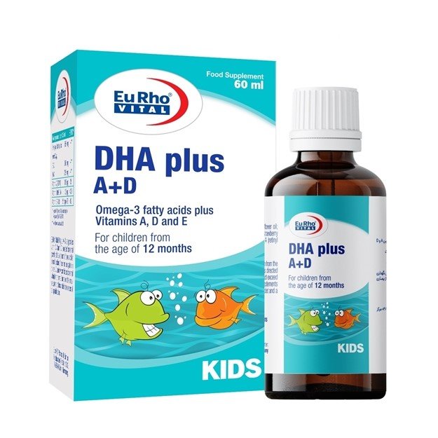 قطره خوراکی دی اچ ای پلاس آ د یوروویتال 60 میلی لیتر