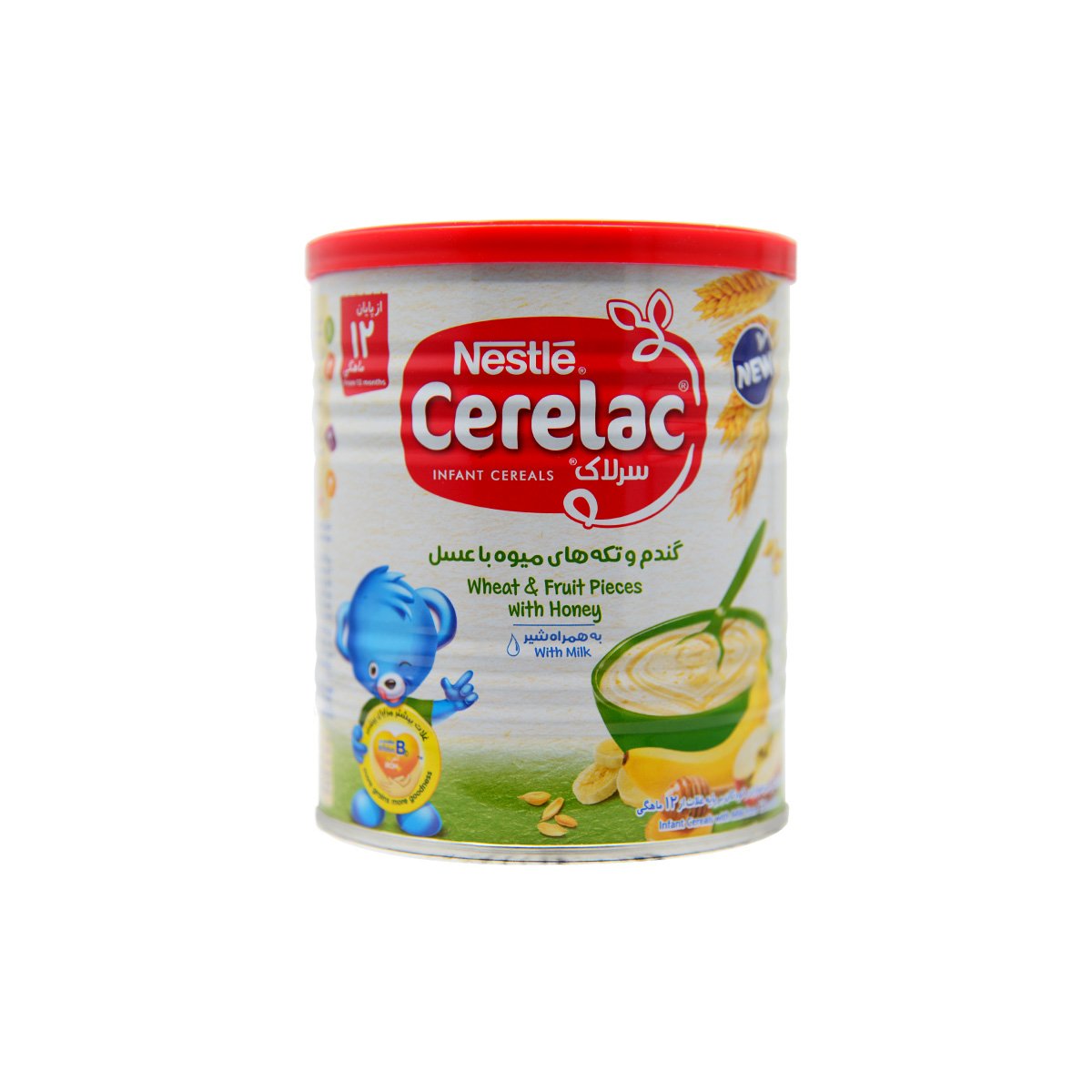 سرلاک گندم و تکه های میوه با عسل نستله