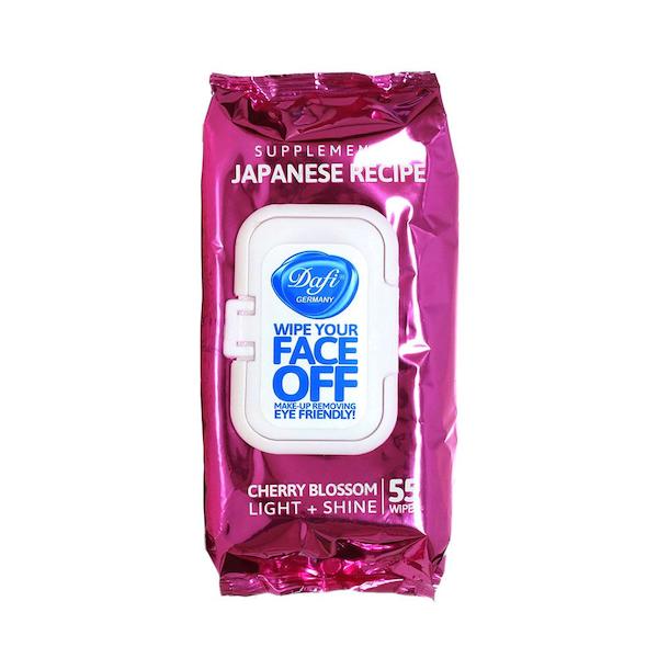 دستمال مرطوب پاک کننده آرایش حاوی عصاره شکوفه گیلاس دافی 55عددی