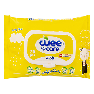 دستمال مرطوب کودک وی کر حاوی روغن آرگان 20عددی