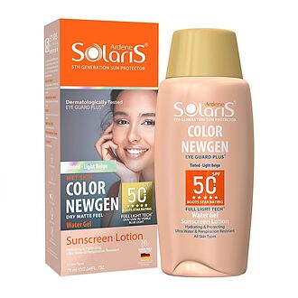 ضدآفتاب کالر نیوژن +SPF 50 رنگ بژ روشن سولاریس آردن 75 میلی لیتر
