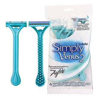 تیغ ژیلت مدل Simply Venus 2 لبه 4عددی