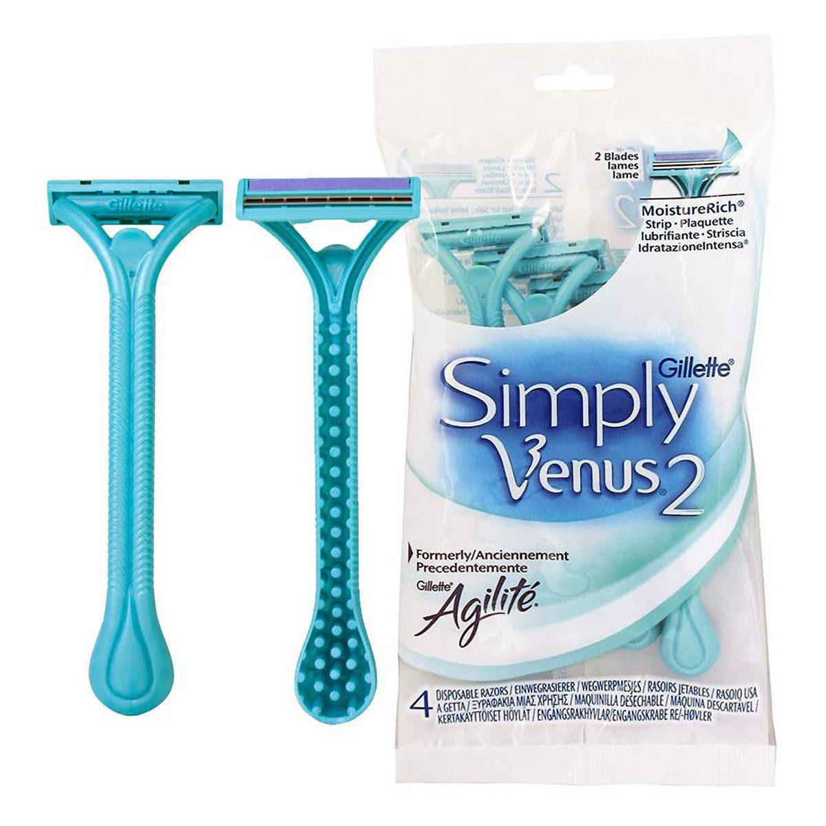 تیغ ژیلت مدل Simply Venus 2 لبه 4عددی