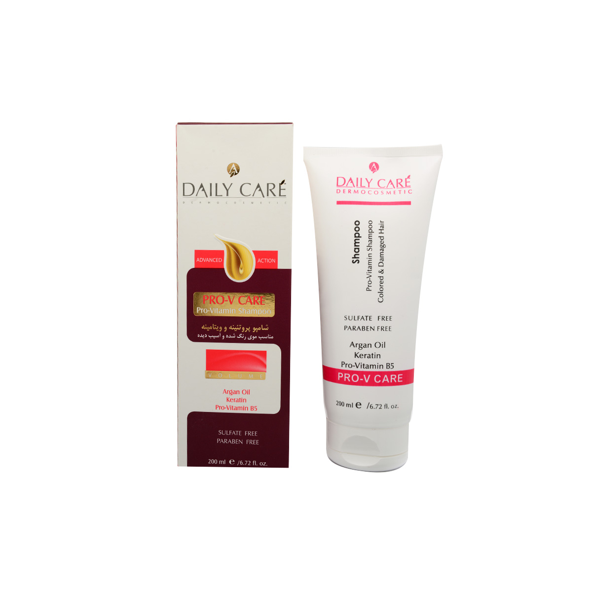 شامپو پروتئینه و ویتامینه مناسب موهای رنگ شده و آسیب دیده دیلی کر ۲۰۰ میلی لیتر