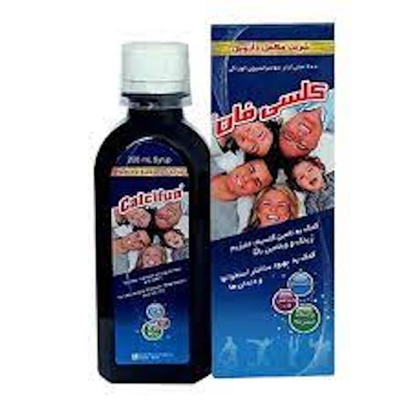 شربت کلسی فان رها حاوی کلسیم منیزیم ویتامین D3 و روی