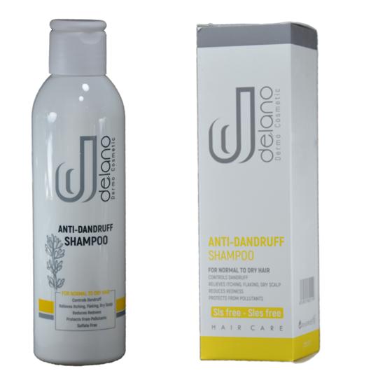 دلانو شامپو ضد شوره  مناسب موهای خشک و نرمال 200ml