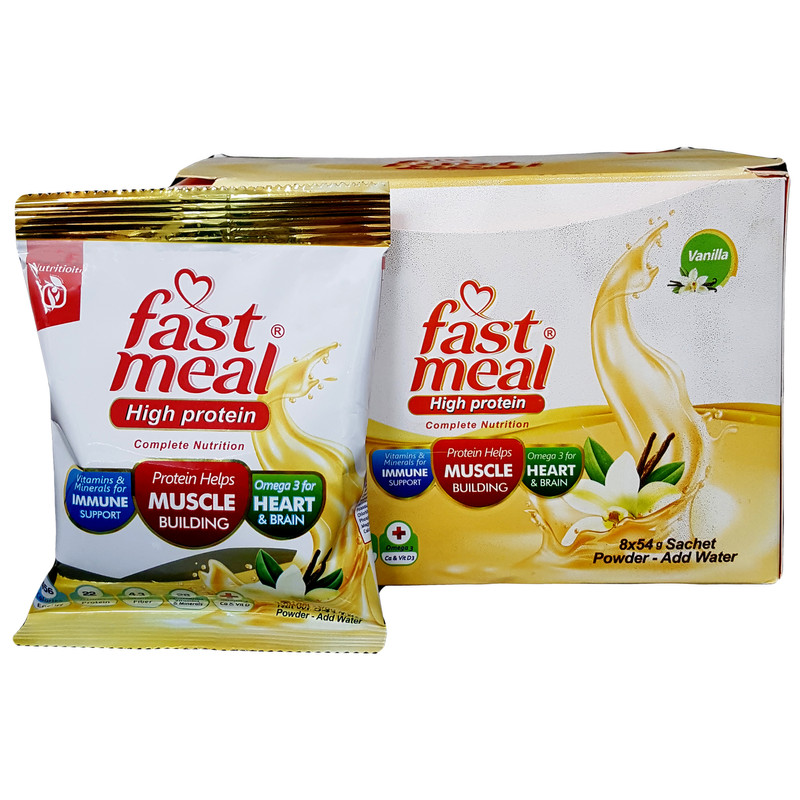 ساشه فست میل های پروتئین با طعم وانیل اسمارت نوتریشن بسته 8 عددی