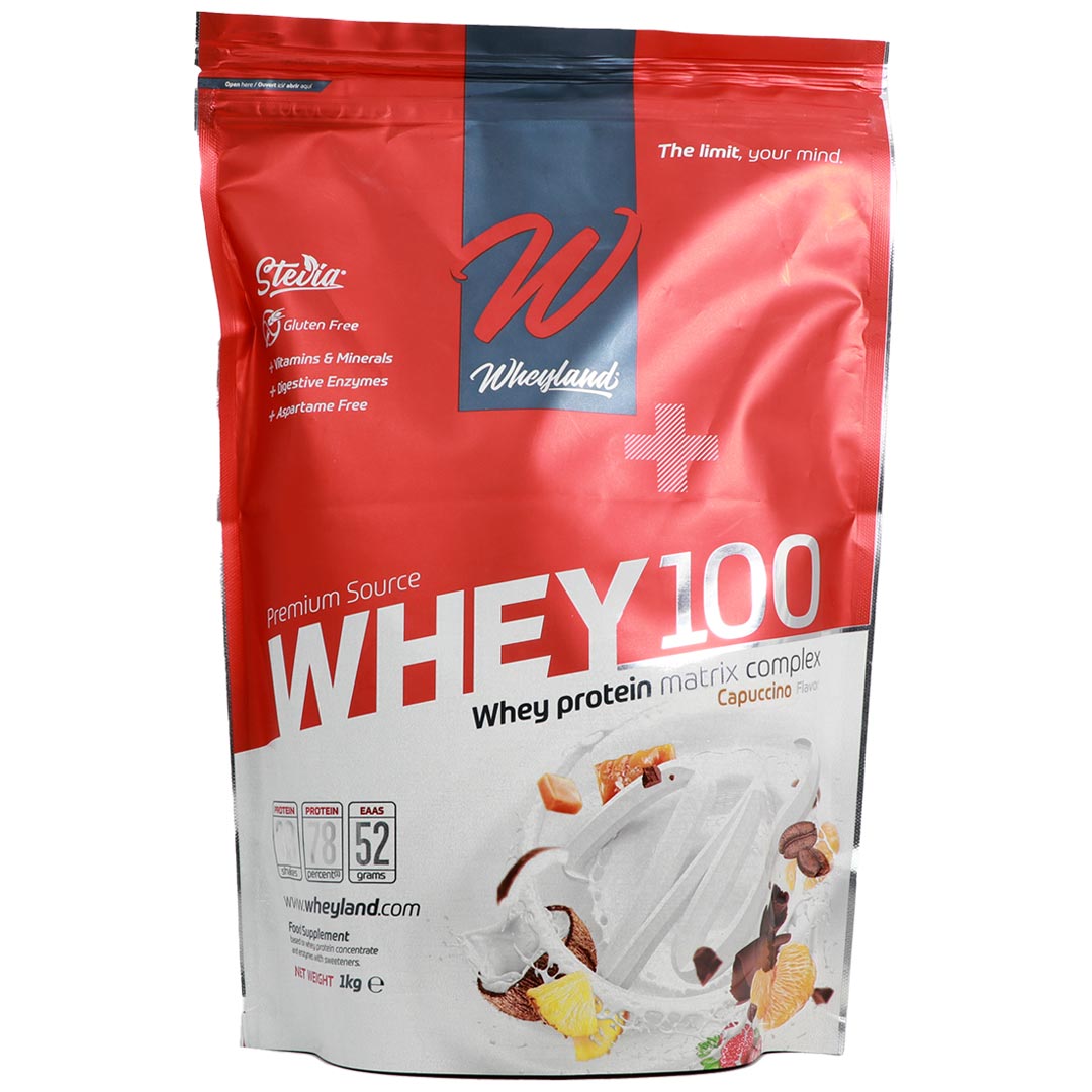 پودر پروتئین 100 کاپوچینو وی لند 1000 گرم