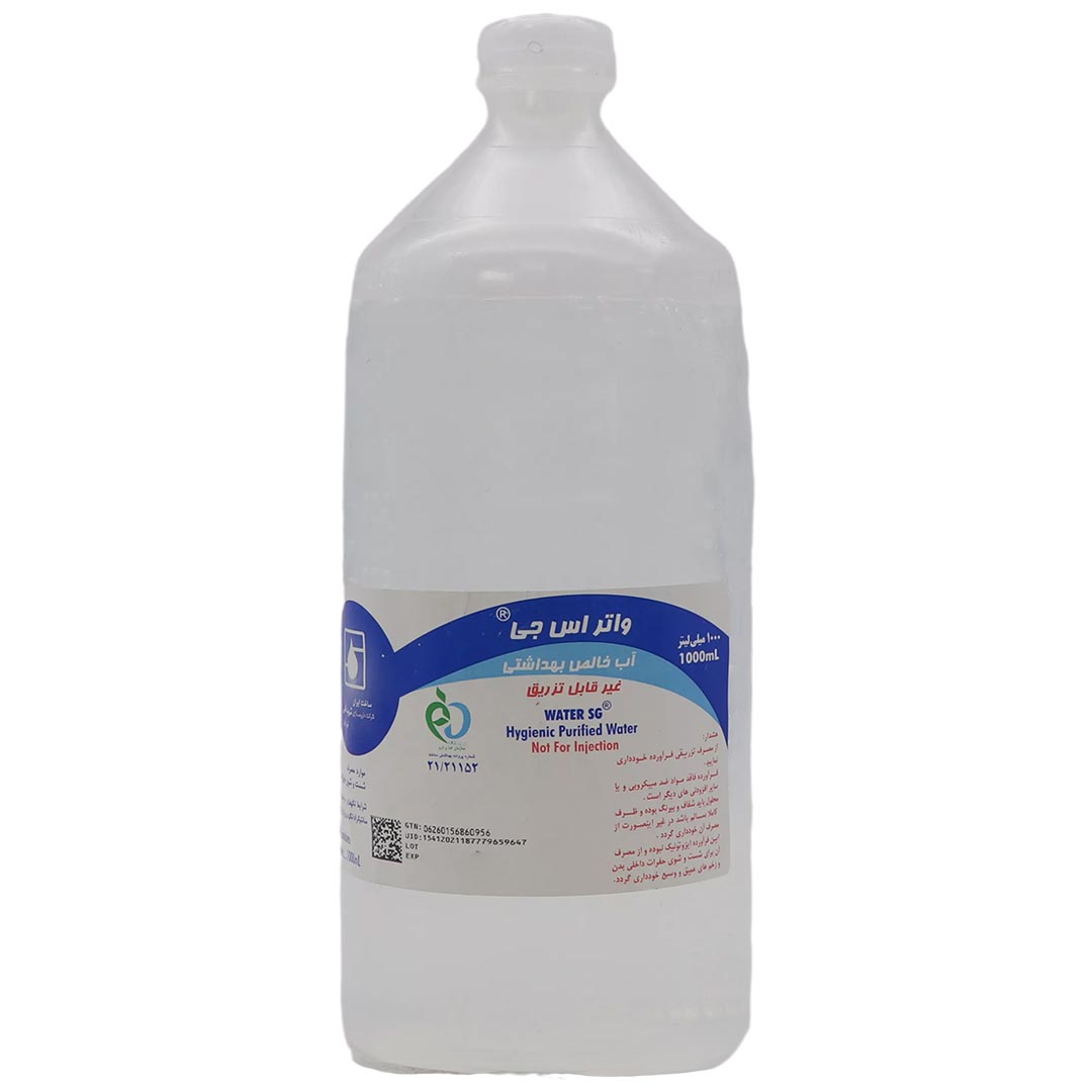 آب مقطر شهید قاضی واتر اس جی 1 لیتر