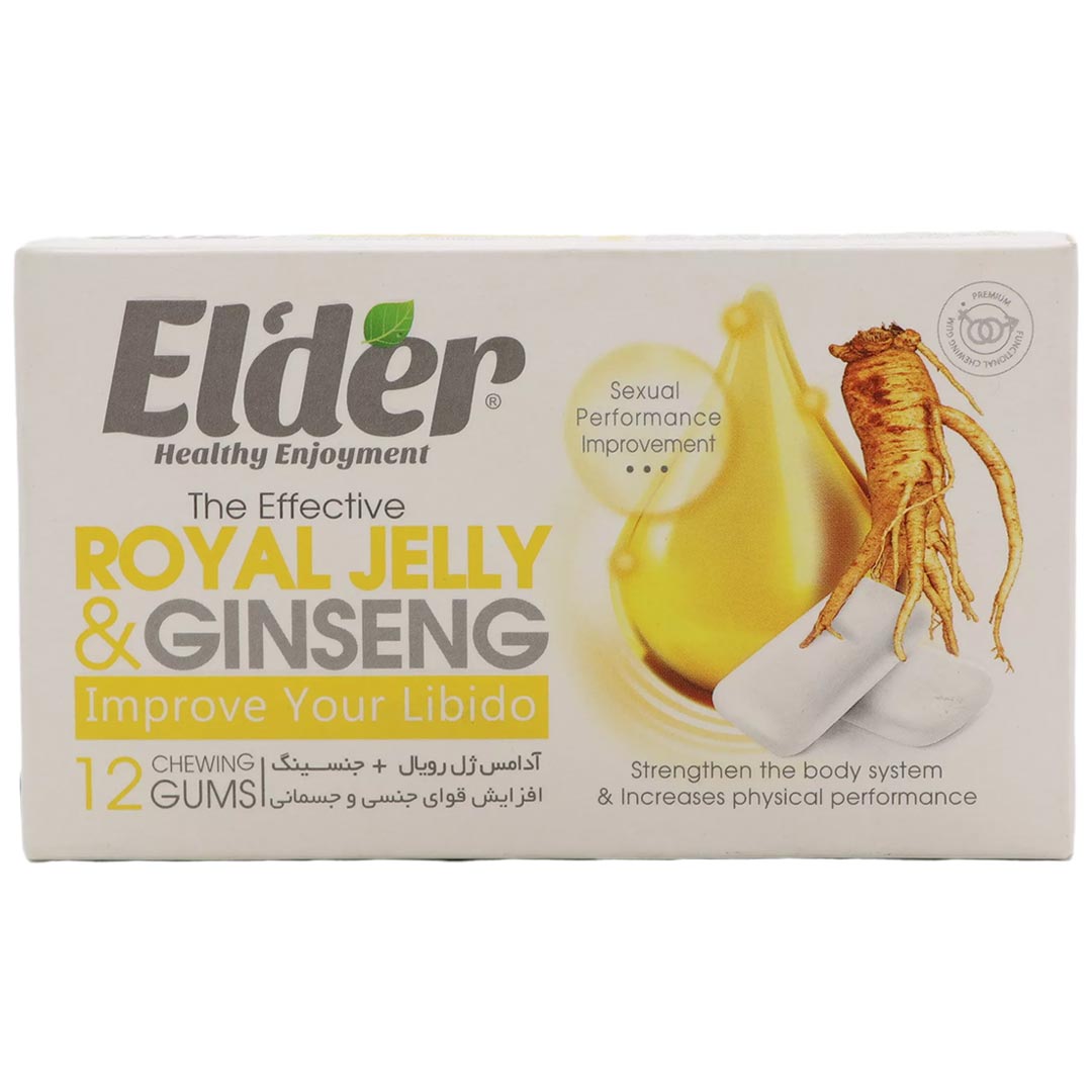 آدامس رویال ژلی و جینسینگ الدر 12 عددی