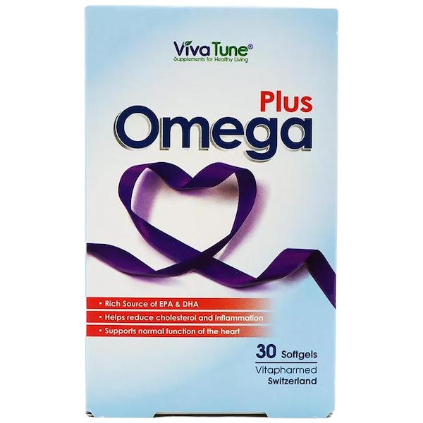 سافت ژل امگا پلاس ویواتون 1000 میلی گرم 30 عددی