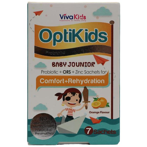 اپتی کیدز ساشه پروبیوتیک با طعم پرتقال 7 عددی ویواکیدز