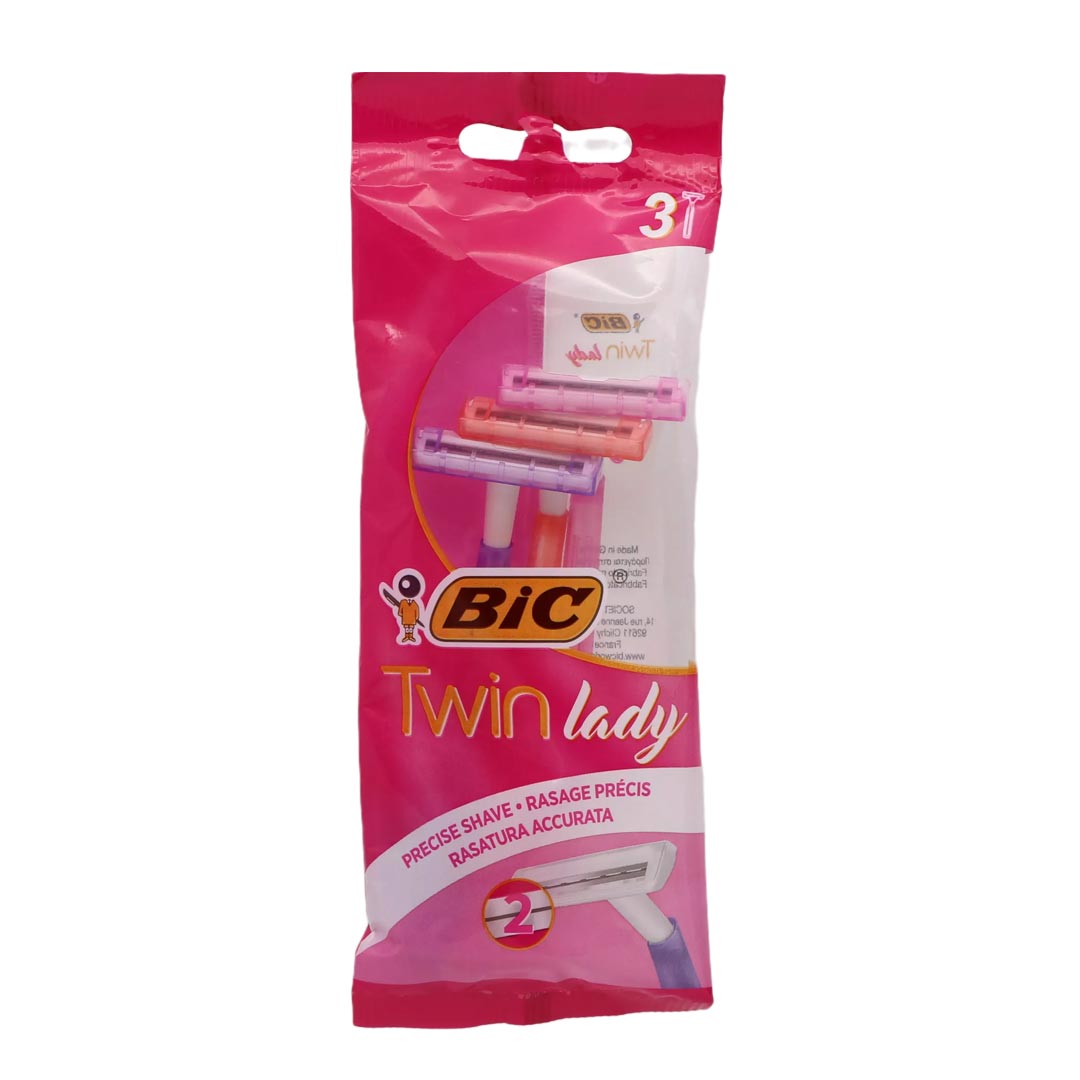 تیغ دولبه رنگی زنانه 3 عددی بیک