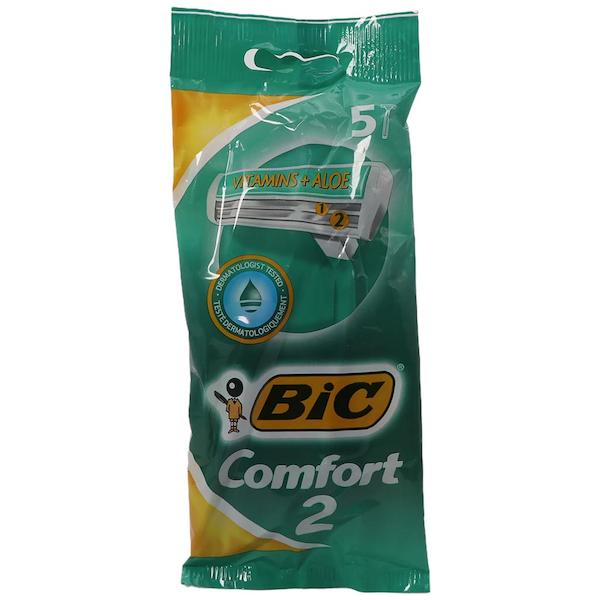 تیغ دولبه کامفورت شماره 2 مخصوص پوست های حساس 5 عددی بیک