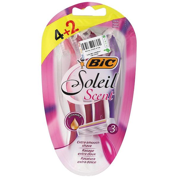 تیغ سولیل سنت معطر 6 عددی بیک