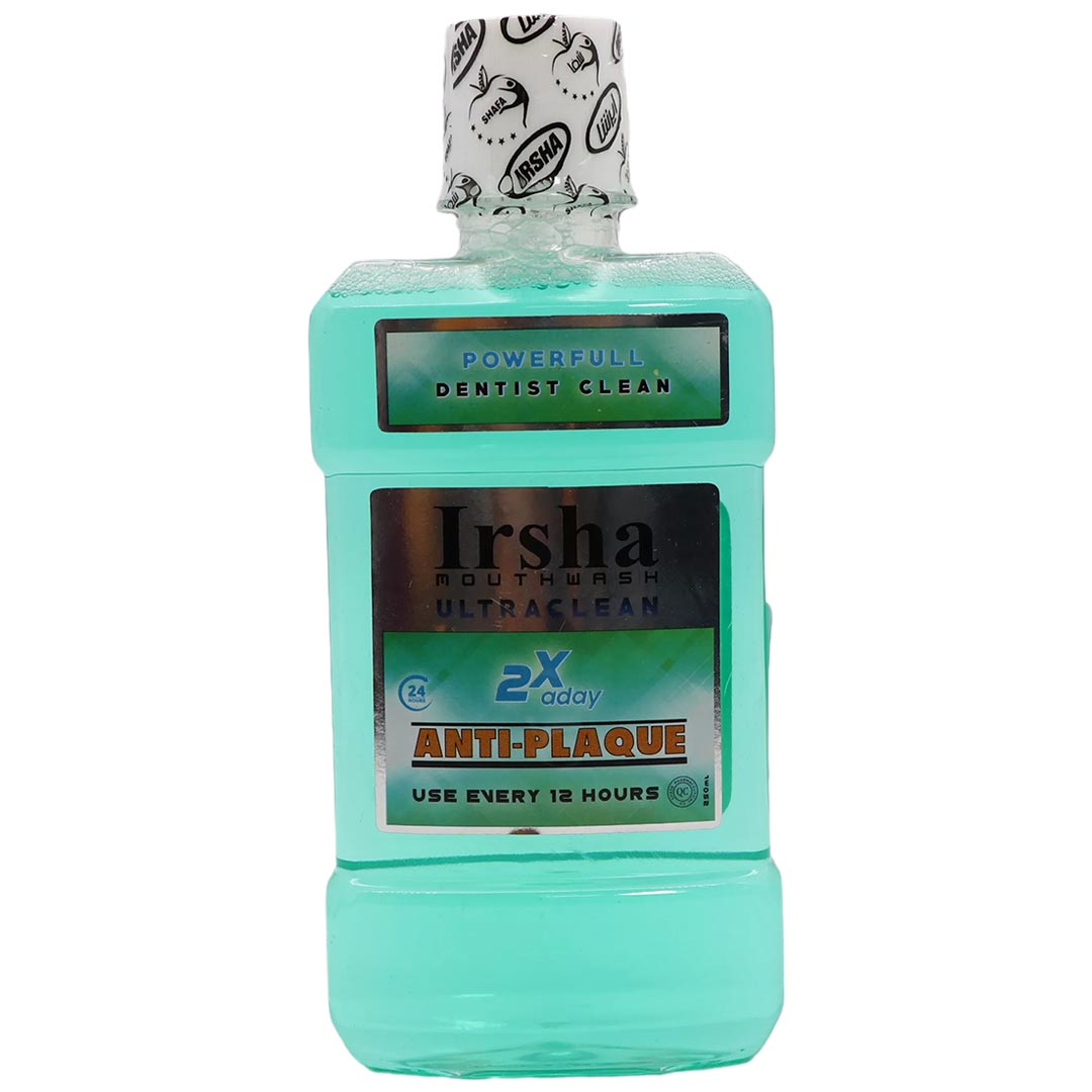 دهانشویه پاک کننده پلاک و جرم دندان 250 میل ایرشا