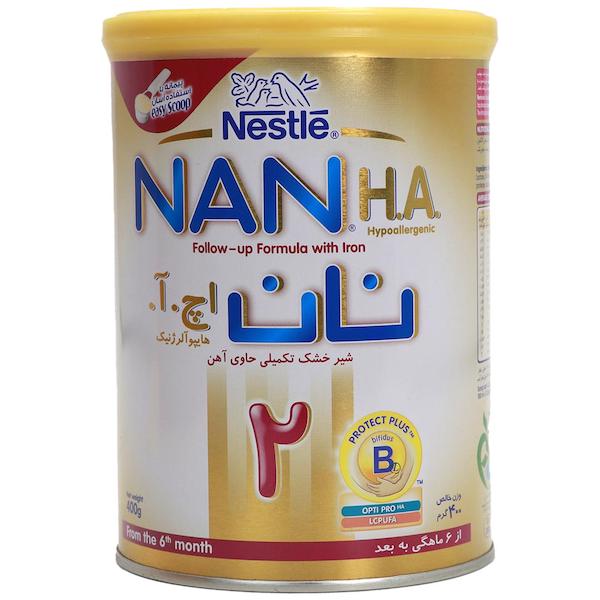 شیر خشک نان اچ آ 2 نستله 400 گرم