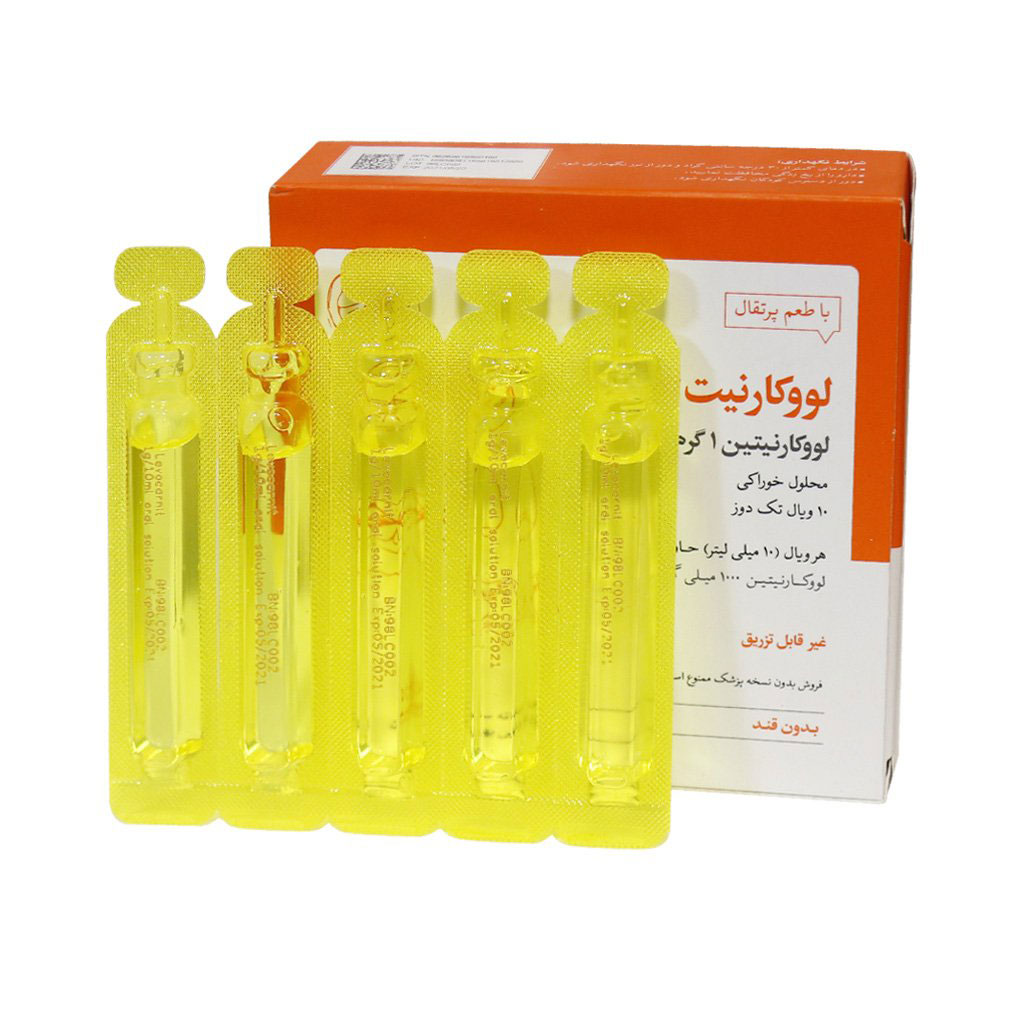 لووکارنیت مایع خوراکی 1000 10 میل 10 عددی پارس بهروزان جم ال کارنیتین