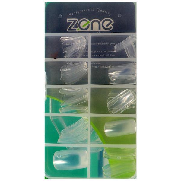 ناخن مصنوعی بی رنگ زد-1000 جی 100 عددی زد وان