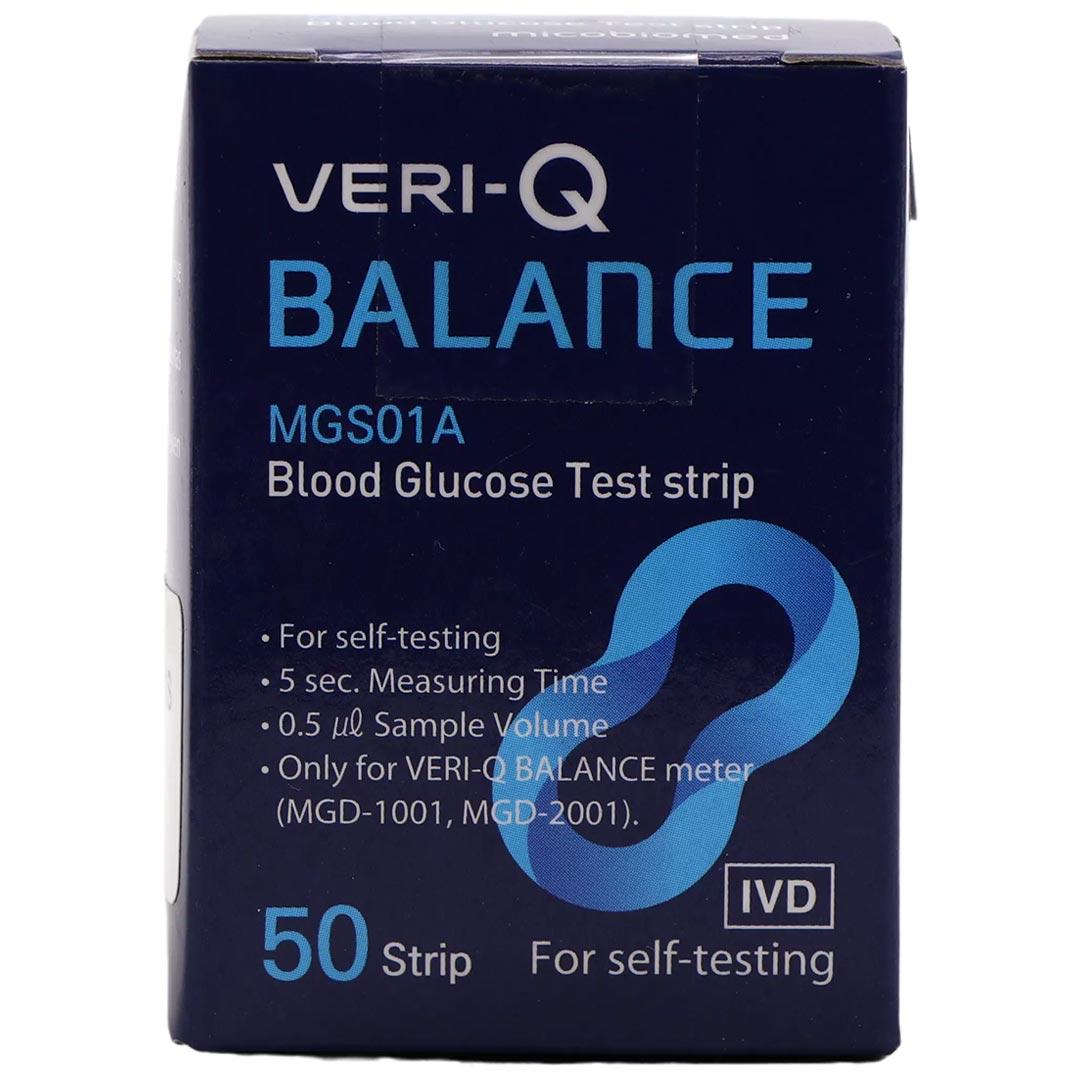 نوار تست قند خون 50 عددی وری کیو