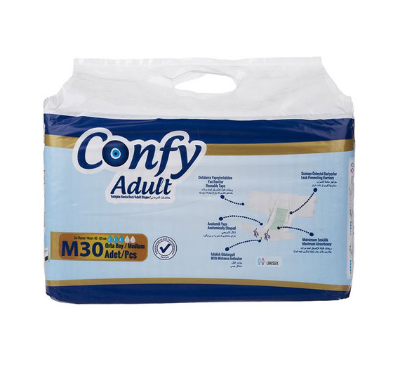 پوشک بزرگسال استرچ سایز مدیوم 30 عددی کانفی