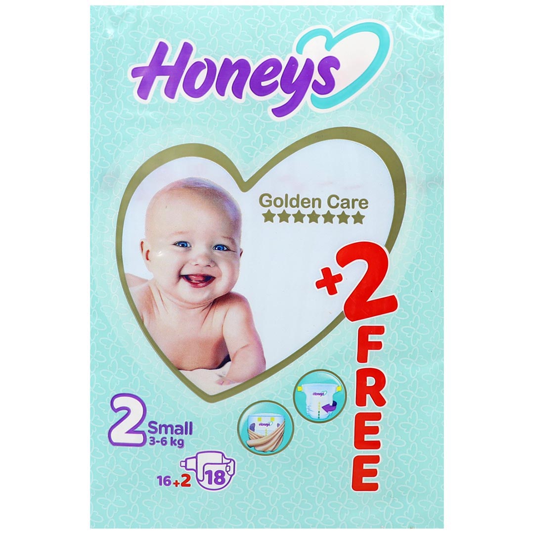 پوشک کامل بچه سایز 2 نرمال مناسب 3 تا 6 کیلوگرم 18 عددی هانیز