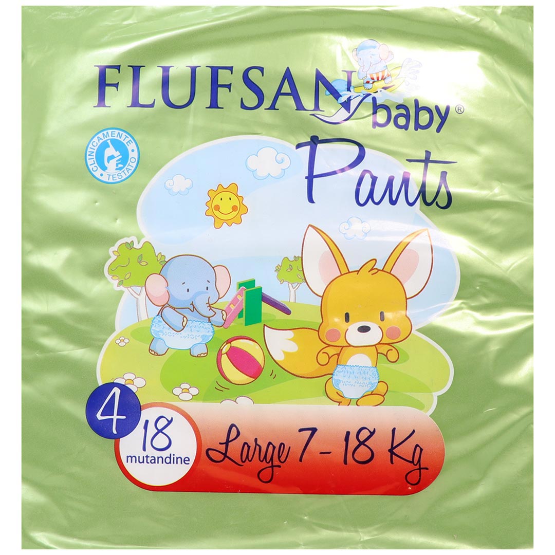 پوشینه شورتی کودک سایز 4 18عددی فلوفسان