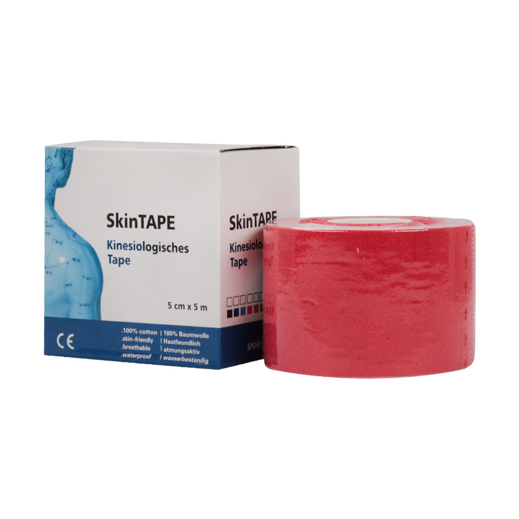 چسب ورزشی 5*5 صورتی اسکین تیپ