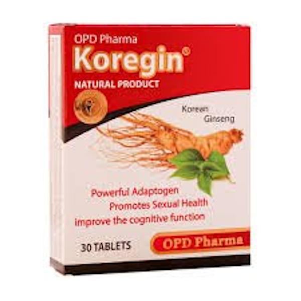 قرص جینسینگ کورجین او پی دی فارما بسته 30 عددی