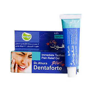 ژل مسکن دندان درد دنتافورت پلاس اهورا دارو -8 گرم