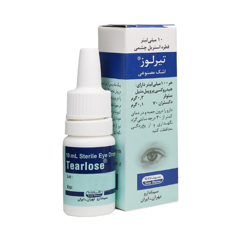 اشک مصنوعی قطره استریل چشمی تیرلوز سینا دارو