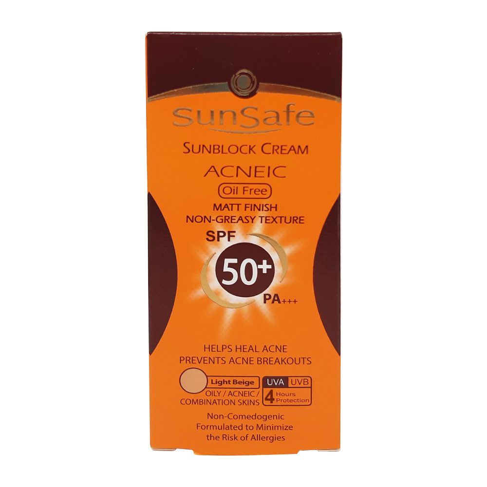 سان سیف کرم ضد آفتاب بژ طبیعی spf 50